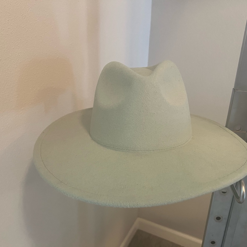 Stylish Felt Mint Green Wide-Brim Panama Hat